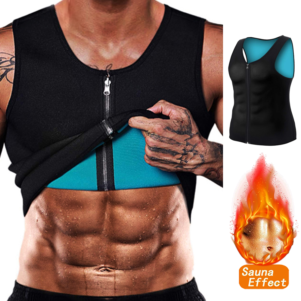 Crossfit Weight Vest - Men Exercise T-shirts Sauna Effect Training