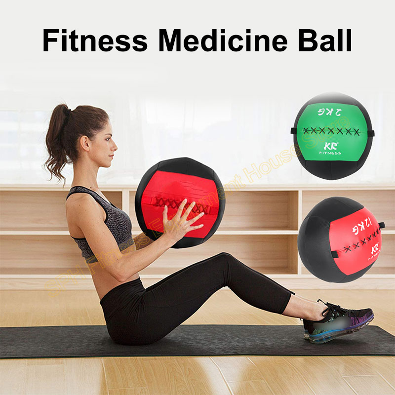 Crossfit Training Gear - Fitness PU Soft Medicine Balls Gym