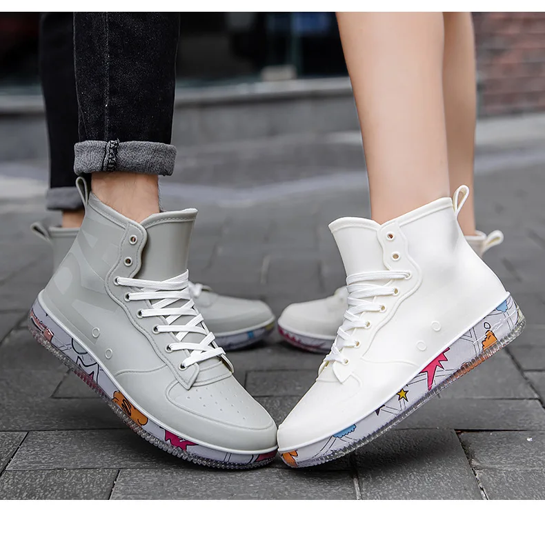 Men Rain Boots Fashion Trendy  – Crossfit Male recenzja i cena