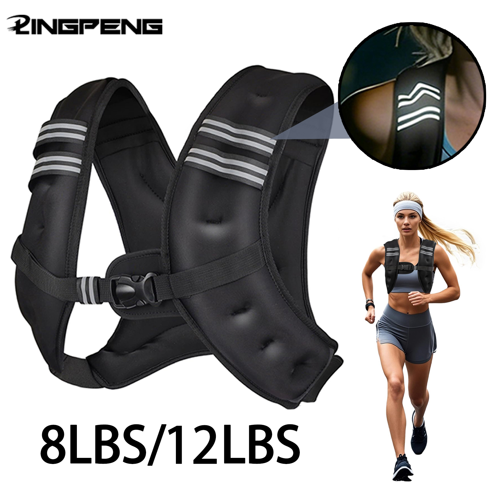 Weighted Vest Fitness 8lbs/16l – Crossfit Weight Vest recenzja i cena