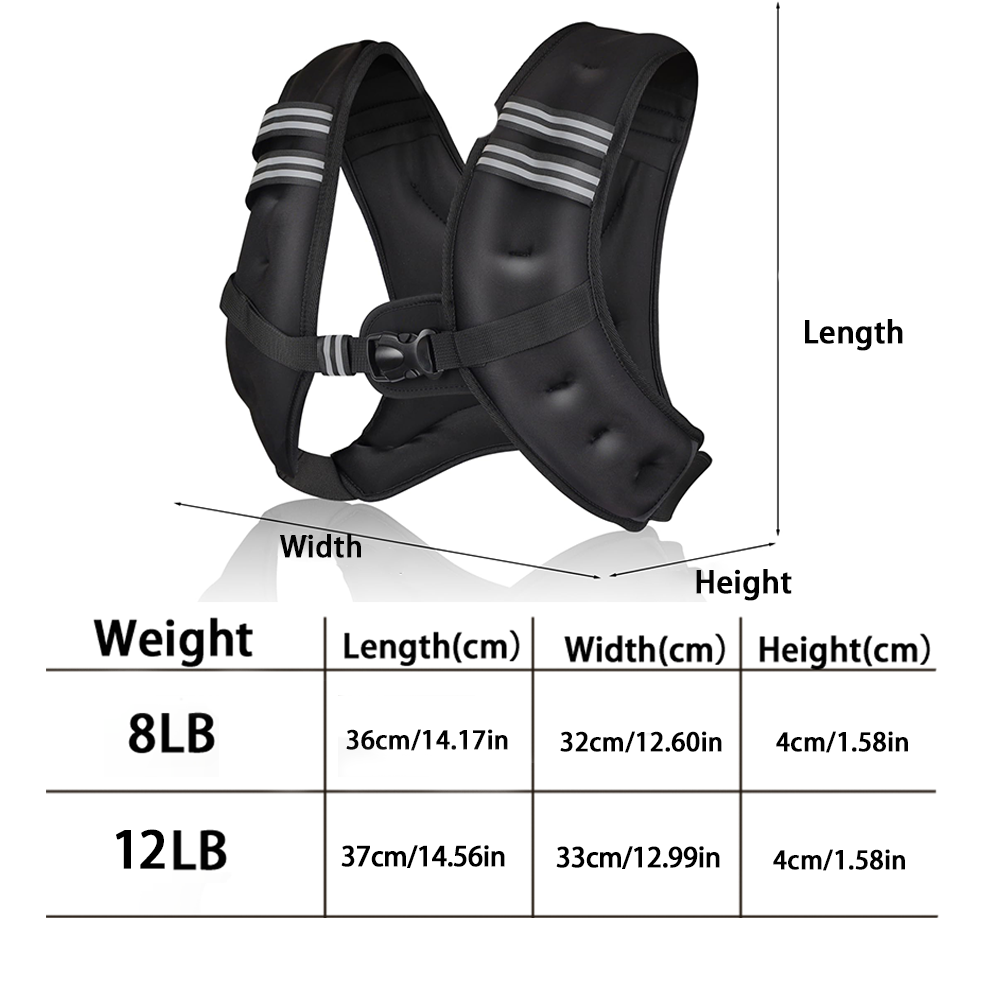 Weighted Vest Fitness 8lbs/16l – Crossfit Weight Vest recenzja i cena