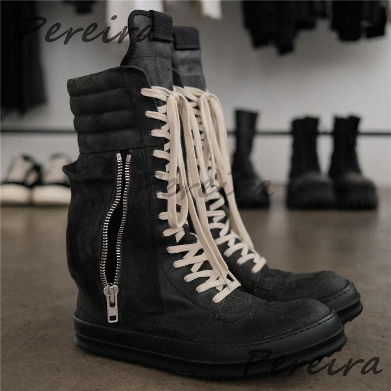 Black Suede Flat High Top Snea – Crossfit Male recenzja i cena