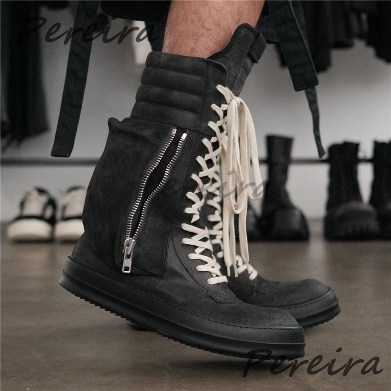Black Suede Flat High Top Snea – Crossfit Male recenzja i cena