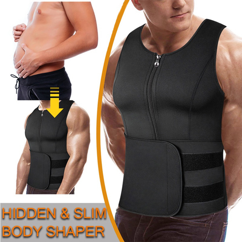 Men Neoprene Sauna Zipper Wais – Crossfit Weight Vest recenzja i cena