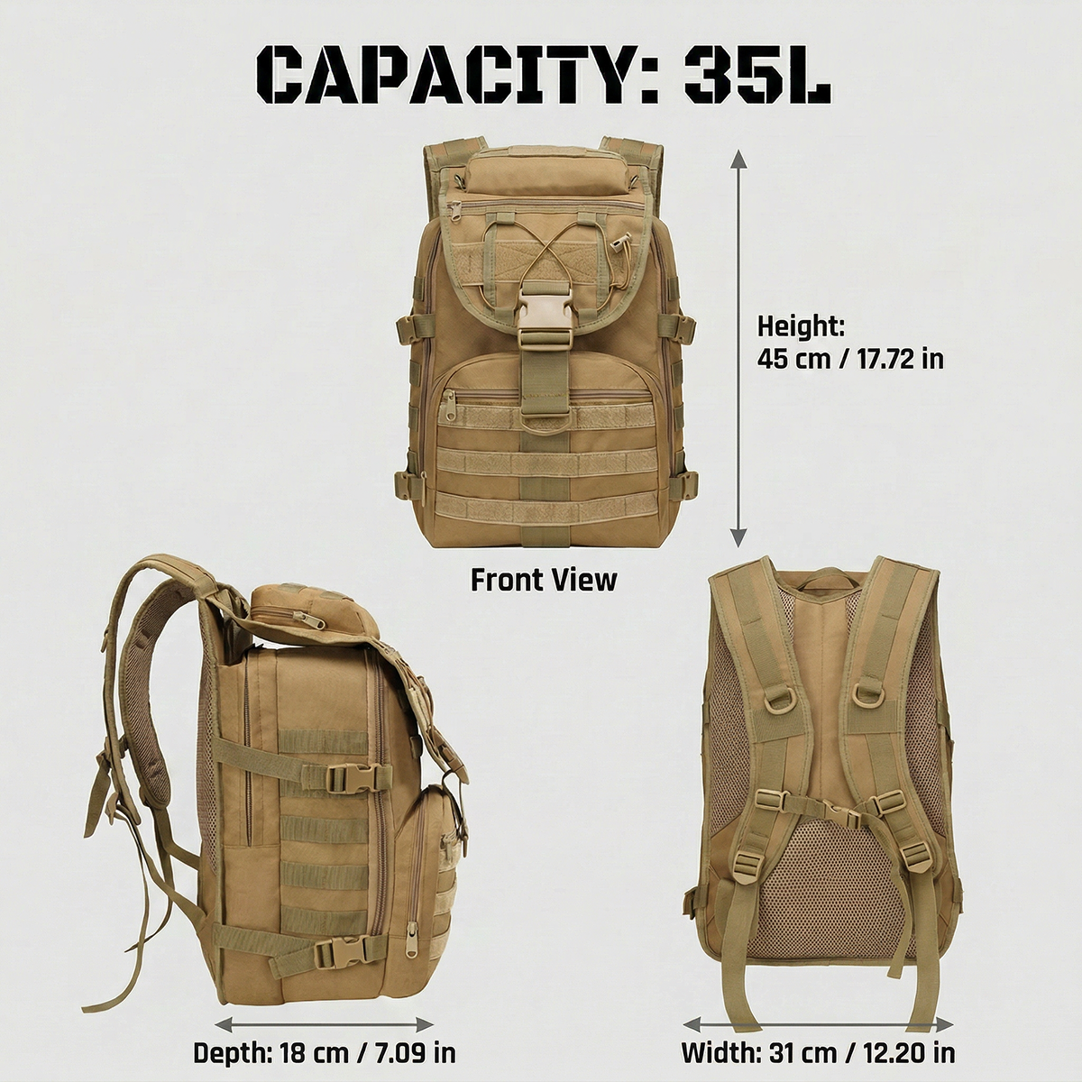 35L Gym Training Backpack for  – Gear For Crossfit recenzja i cena