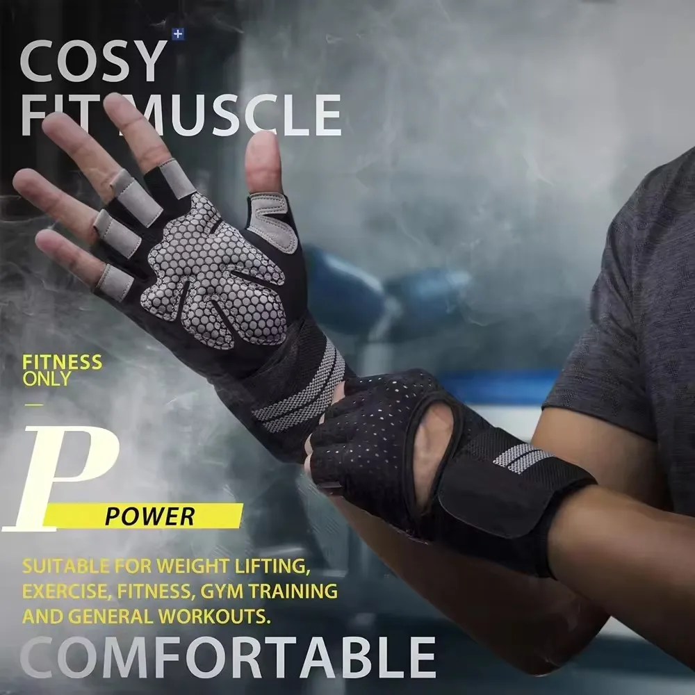 1Pair Half Finger Gym Fitness  – Crossfit Training Gear recenzja i cena