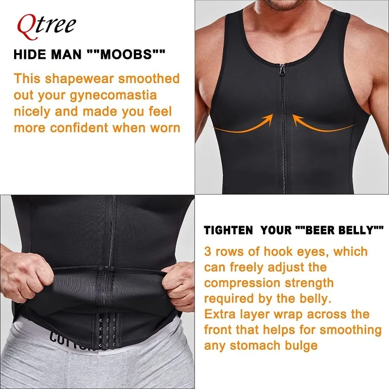 Qtree Men's Slimming Sauna Tan – Crossfit Weight Vest recenzja i cena