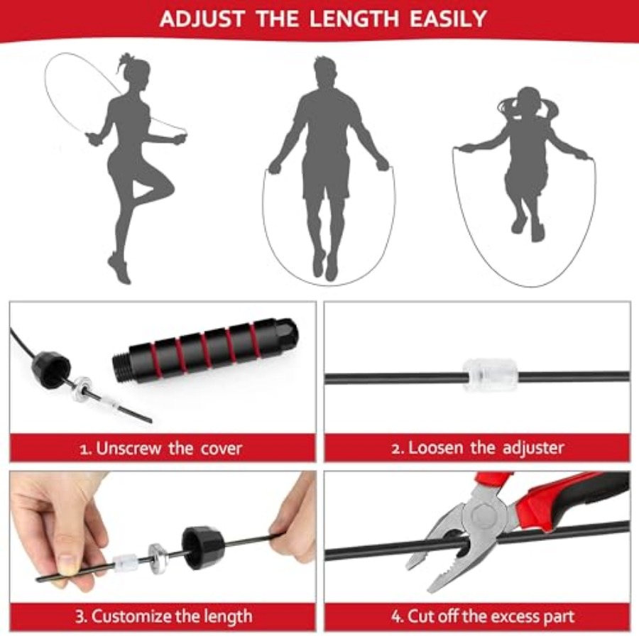 Jump Rope for Fitness, Adjusta – Jump Rope Speed Bearing recenzja i cena
