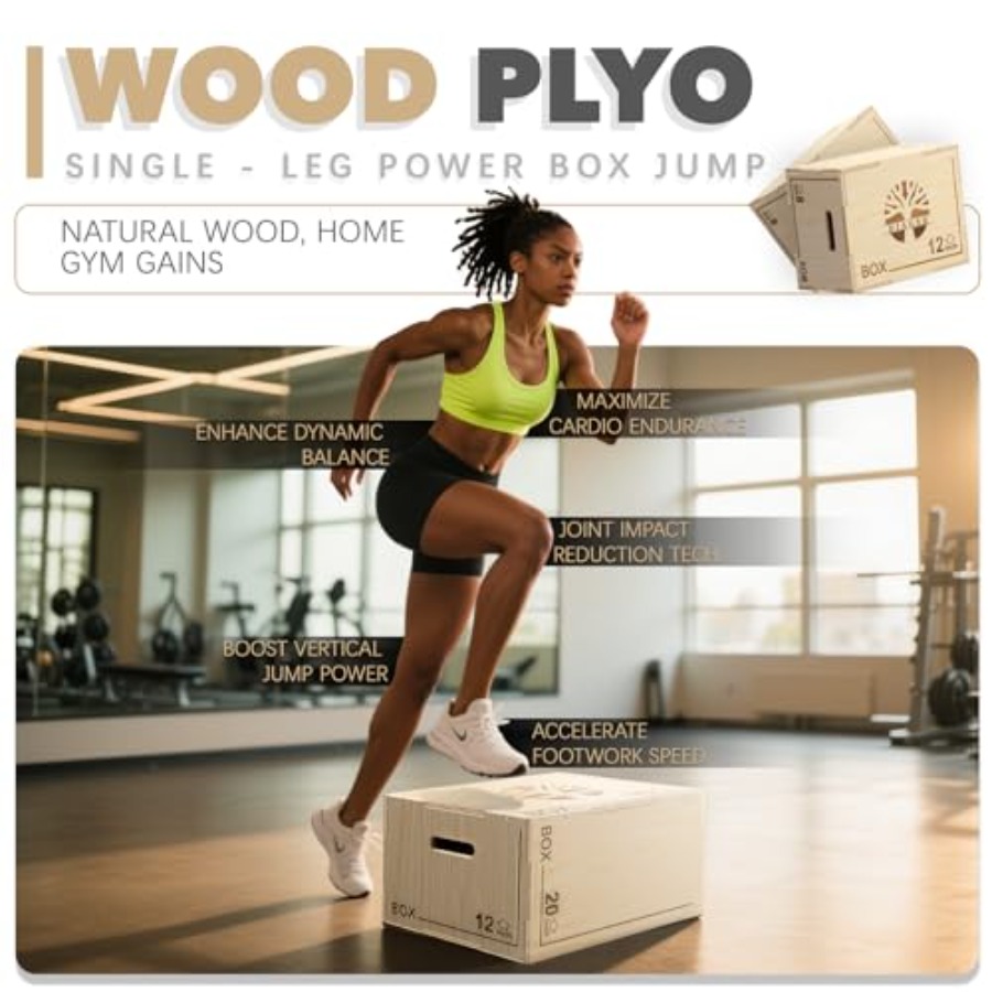 Plyo Box - 3-in-1 wood plyomet – Box Jump Plyo recenzja i cena