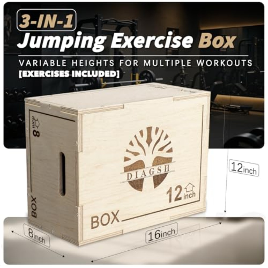 Plyo Box - 3-in-1 wood plyomet – Box Jump Plyo recenzja i cena