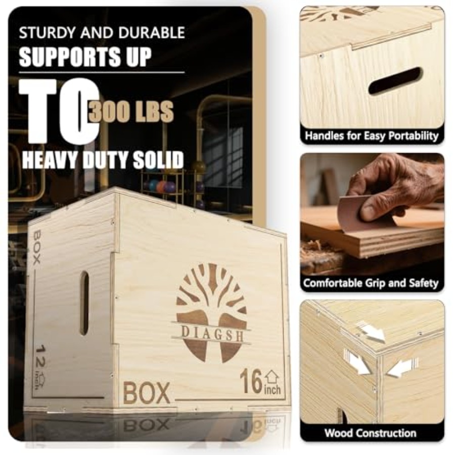 Plyo Box - 3-in-1 wood plyomet – Box Jump Plyo recenzja i cena
